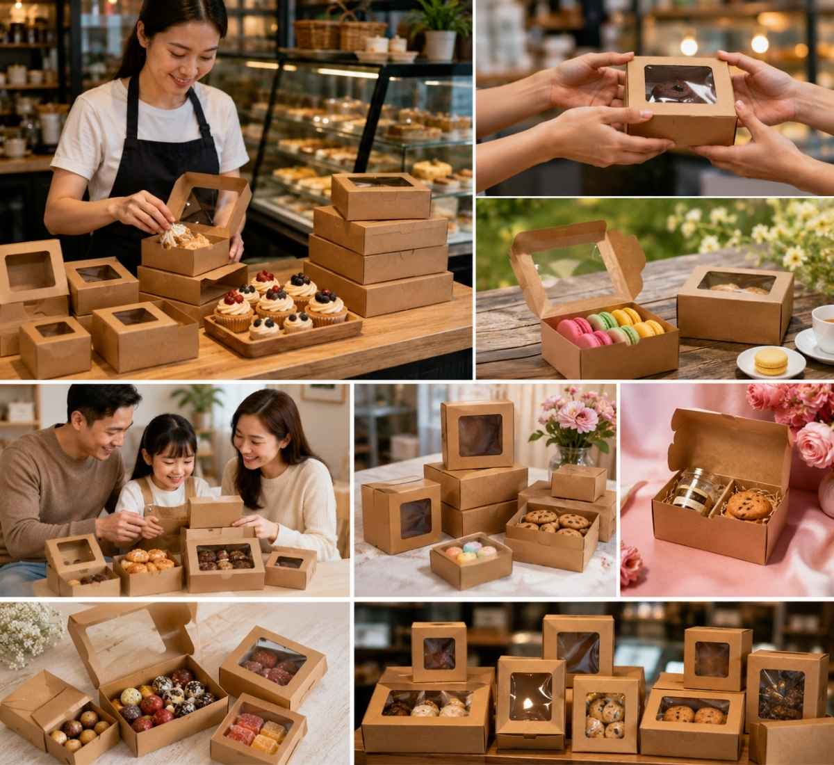 Kraft and sweet boxes