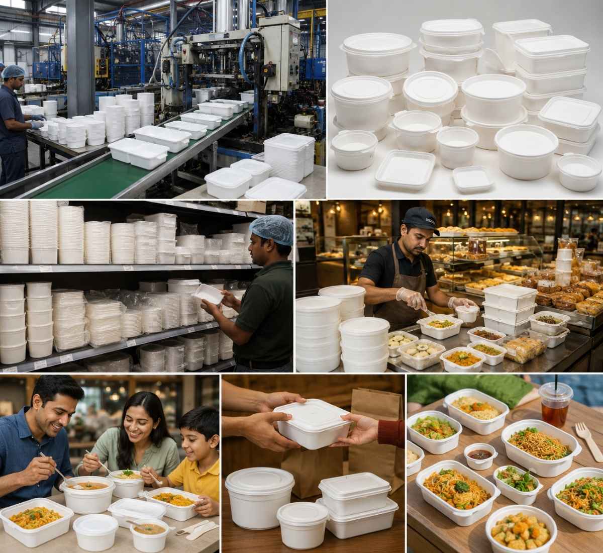 White food containers